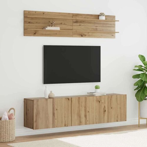 vidaXL TV Jedinice Zidne 6 pcs hrast artisan Konstruirano drvo Cijene