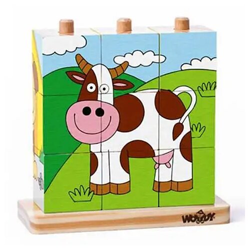 Woodyland Drvena slagalica sa raznim životinjama Cene