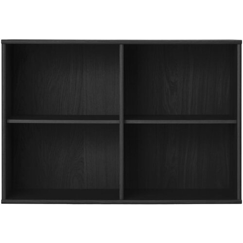 Hammel Furniture Črn stenski regal v jesenovem dekorju 89x61 cm Mistral &amp;ndash; Slike