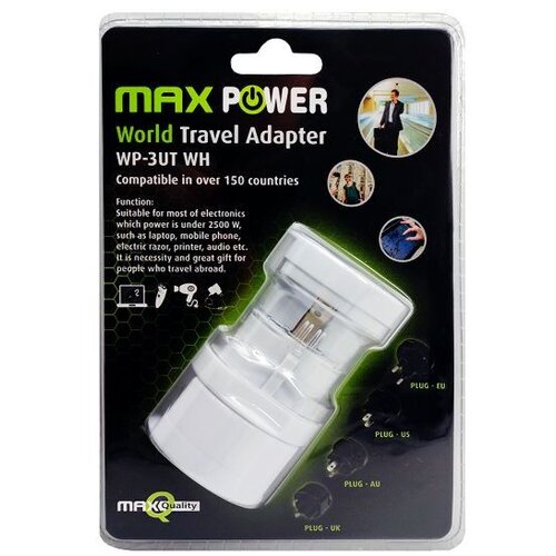 Maxmobi Adapter WP-3UT bijeli Slike