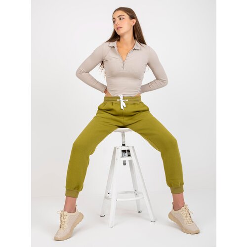 FANCY Trousers-FA-DR-8129.49P-olive Cene