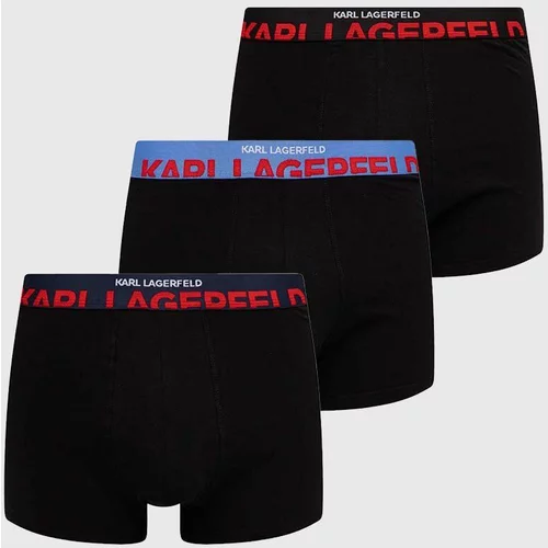 Karl Lagerfeld Bokserice 3-pack za muškarce, boja: crna, 245M2100