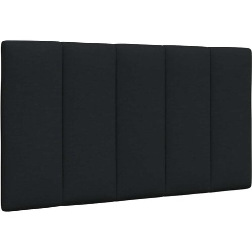 VidaXL Vzglavna stranica črna 80 cm blago Slike