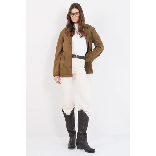 Trend Alacati Stili Ženska jakna Alc-X14798, Kaki Slike