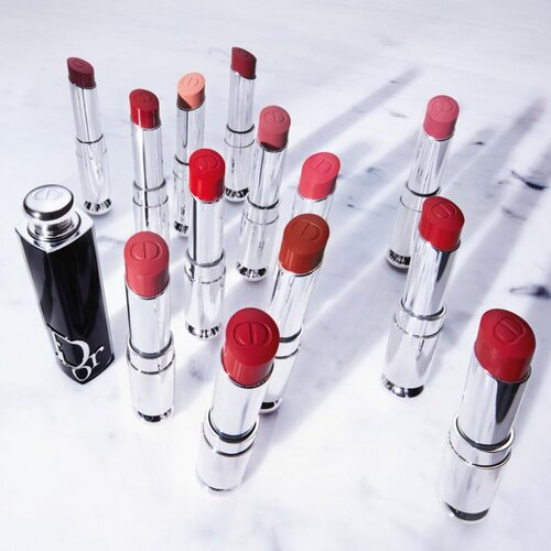 Christian Dior Dior Addict Shine Lipstick &amp;scaron;minka za sijaj ustnic klasično rdečilo za ustnice &amp;scaron;minka 3,2 g odtenek 373 Rose Celestial za ženske Slike