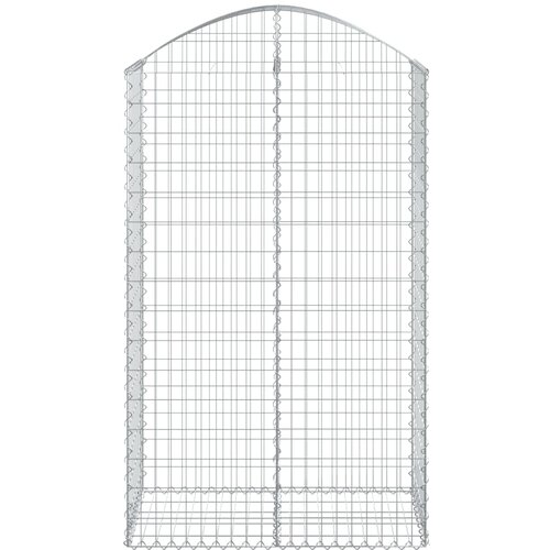  Gabionska ko&amp;scaron;ara s lukom 100x50x160/180 cm pocinčano željezo Slike