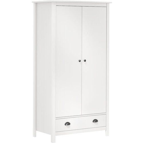 Furnova Garderobna omara z 2 vrati Hill bela 89x50x170 cm borovina, (21930067) Cene