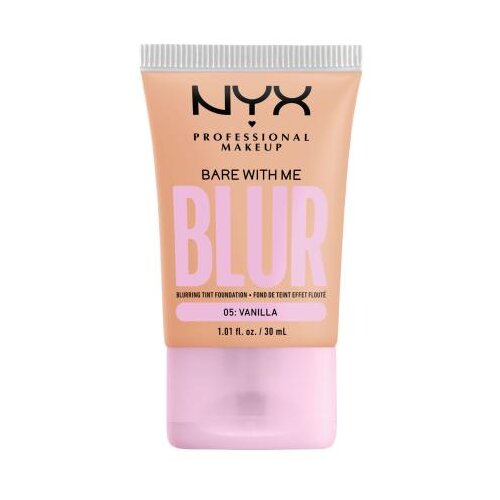 NYX Professional Makeup Bare With Me Blur Tint Foundation mat puder s srednjo prekrivnostjo 30 ml Odtenek 05 vanilla Cene