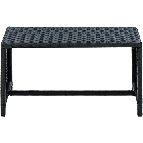  Stolić za kavu crni 70 x 40 x 38 cm od poliratana Slike