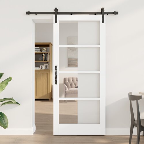 vidaXL Klizna vrata s hardver setom 'ORKDAL'Bijela 86x198.5 cm Cijene