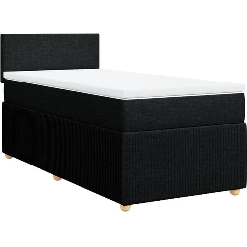 Maison Chic Box spring postelja - Vzmetna postelja z vzmetnico črna 90x200 cm blago SL17555, (21882030) Cene