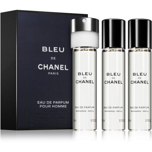 Chanel Bleu de 3x 20 ml parfumska voda polnilo 60 ml za moške Cene