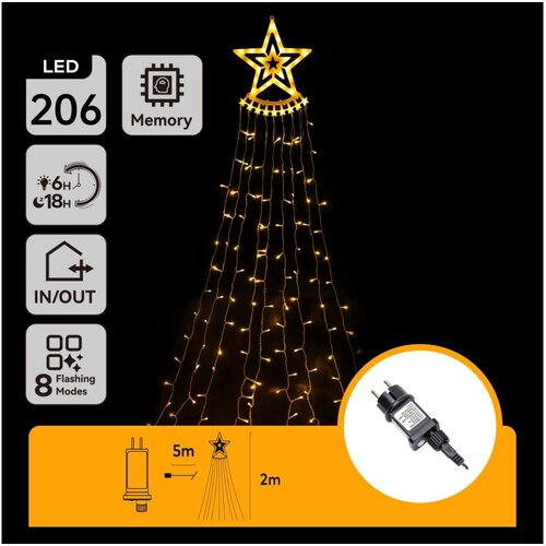 Aigostar spolja&scaron;nja LED božićna dekoracija LED/3,6W/230V 2m IP44 topla bela Cene