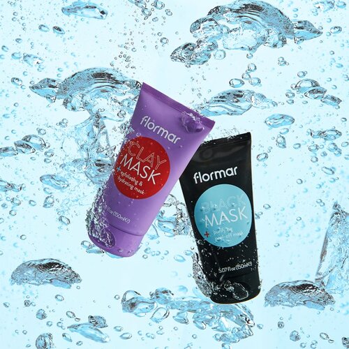 Flormar Clay Mask eksfoliacijska čistilna maska za obraz z ilovico 150 ml Slike