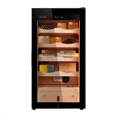 Raching Humidor, spanska kedrovina, 600 kom, crni Cene