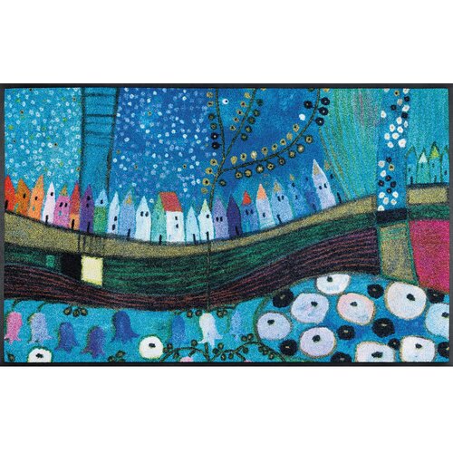 wash+dry PREDPRAŽNIK Stadt in Blau 50/75 cm potiskano modra, večbarvno Cene