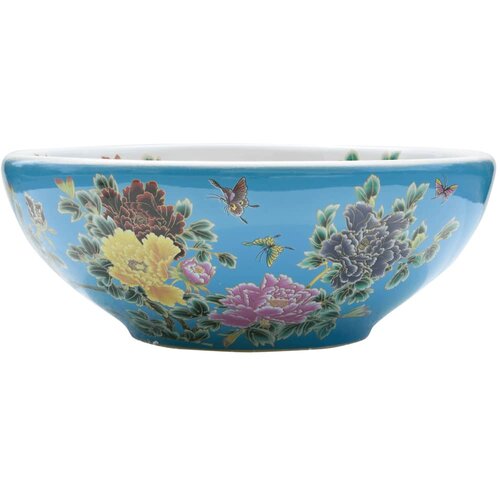 Maison Chic Umivalnik - Kopalna umivalnik Nadpultni večbarven okrogel &Phi;41x14 cm keramika, (21684825) Cene