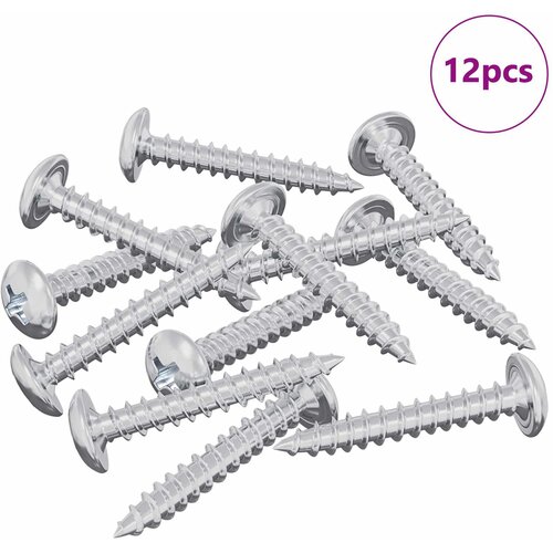 vidaXL Leseni vijaki 12 pcs srebrna M4 x 25 mm Jeklo, (5000163834) Cene
