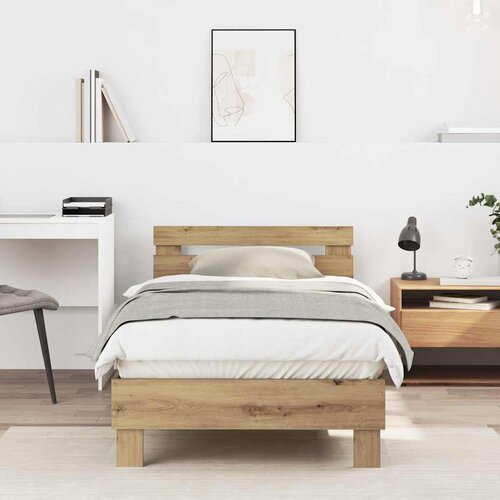  Krevetna konstrukcija Umjetnički hrast 193 x 95 x 88 cm Cijene