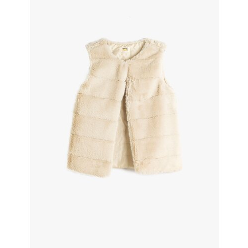 Koton Plush Vest Round Neck Sleeveless Cene