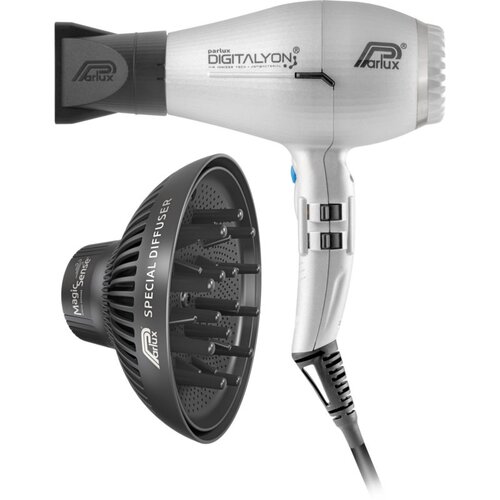 Parlux Digitalyon + Magic Sense sušilec za lase + difuzor Silver Cene