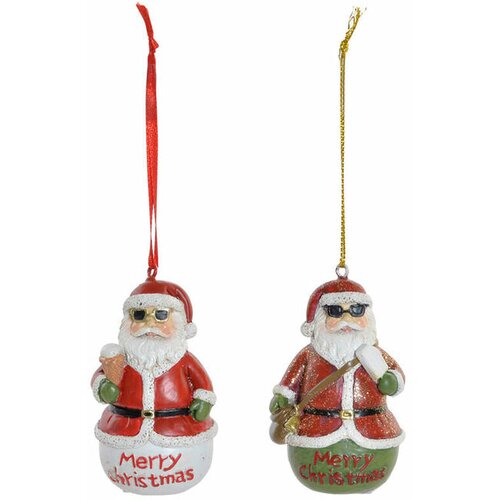  Z&amp;aacute;vesn&amp;aacute; ozdoba DKD Home Decor Vianoce Resin (2 pcs) (4.5 x 3 x 7 cm) Slike