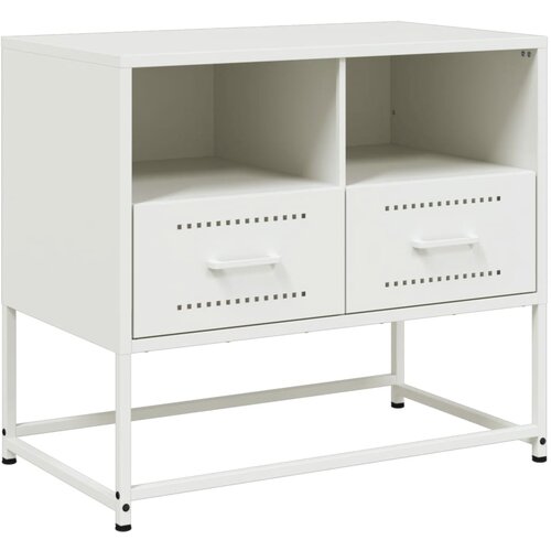 Maison Chic TV omarica - TV stojalo - Televizijska omarica bela 68x39x60,5 cm jeklo, (21701882) Cene