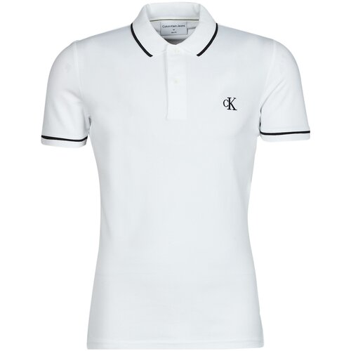 Calvin Klein Jeans Muška polo majica J30J315603, Bela Cene