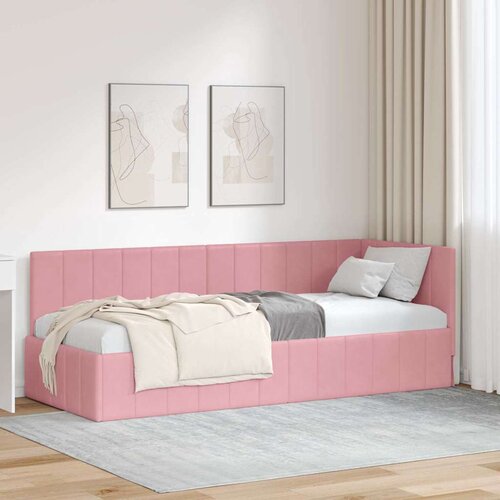  Kutni okvir kreveta Ružičasta 80 cm x 200 cm Bar&scaron;un Cijene