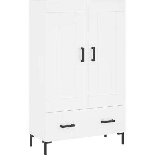 Maison Chic Visoka omara - Komoda - Predalnik bela 69,5x31x115 inženirski les, (21717059) Slike