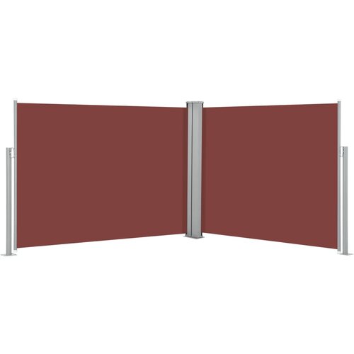 Tenda Zložljiva stranska tenda rjava 140x1000 cm Slike