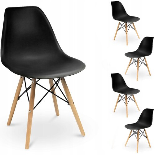 Jumi 4 x Stol EVA črn (ikeabox), (21999166) Slike