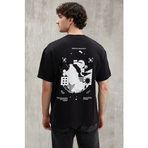 Grimelange BOWEN Relaxed Black Single T-Shirt