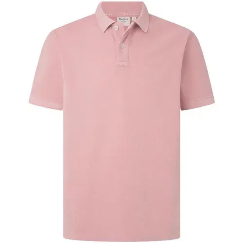 PepeJeans Polo majice kratki rokavi - Rožnata