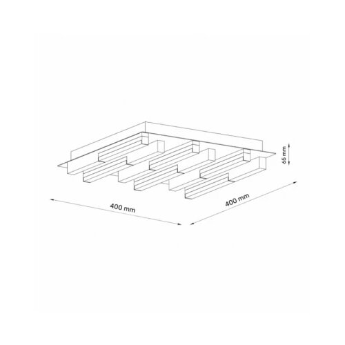  solea 32 plafonska svetiljka 20W 3000/4000/6000K crna/drvo dim Slike