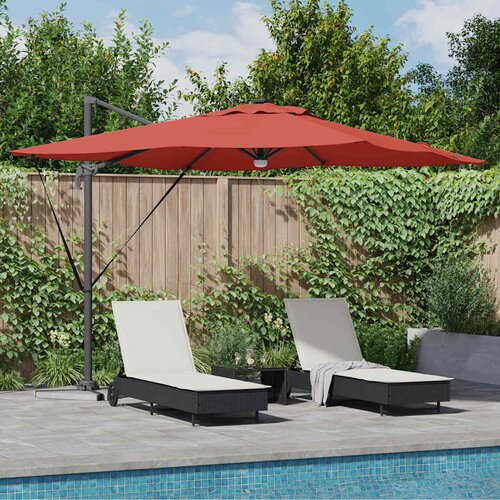 Roma Suncobran Crvena 286 x 284 x 270 cm Aluminij i poliester Cene