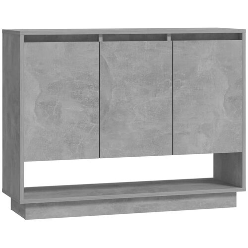  Komoda siva boja betona 97x31x75 cm od konstruiranog drva Slike