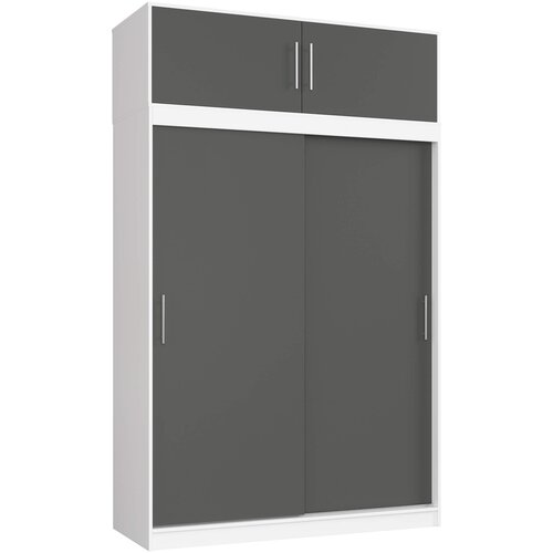 AKORD DRSNA OMARA S SREDNJIM MODULOM 150cm CLP BELE / SIVE MONO, (21713902) Slike