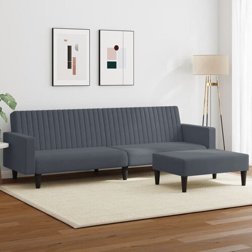 vidaXL 2-dijelni set sofa tamnosivi baršunasti Cijene