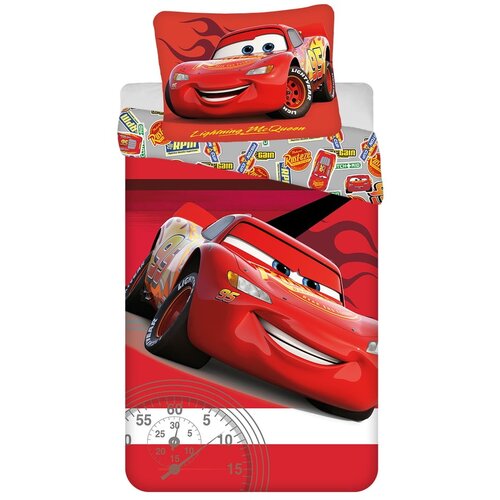 Jerry Fabrics Crvena pamučna dječja posteljina za krevet za jednu osobu 140x200 cm Cars "Legend" – Cijene