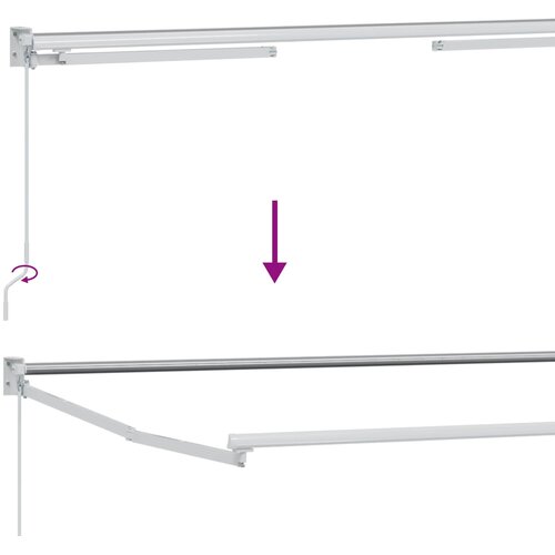  Povlačivi tende Tamno crvena 3 x 2 m 100% Poliester i Aluminij Slike