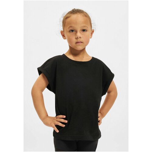 Urban Classics Girls' organic T-shirt with extended shoulder black Cene