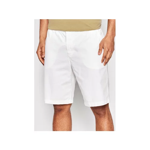 United Colors Of Benetton Kratke hlače iz tkanine 4UN459548 Bela Regular Fit