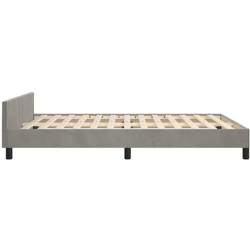  Okvir za krevet bez madraca svjetlosivi 140 x 190 cm bar&amp;scaron;unasti Slike
