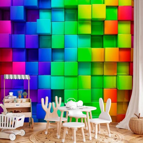  Foto tapeta - Colourful Cubes 200x140 Standard Cene