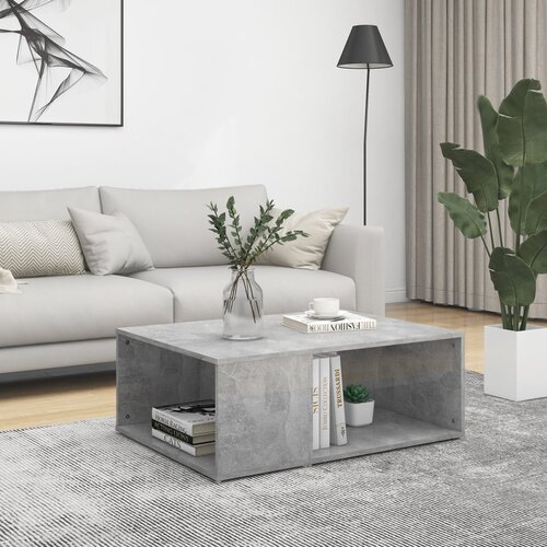  Stolić za kavu boja betona 90 x 67 x 33 cm konstruirano drvo Slike