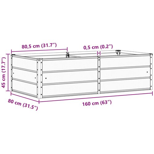  Sadilica Svijetlo siva 160 x 80 x 45 cm Čelik Slike