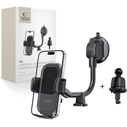 TECH-PROTECT V8 AVTODRŽALO UNIVERZALNO ZA VETROBRANSKO STEKLO DOLGA ROKA, (5000348746) Slike
