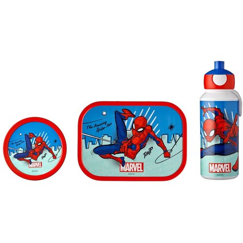 Mepal Otroška posoda za malico s steklenico za vodo 2 kos Spiderman – Cene