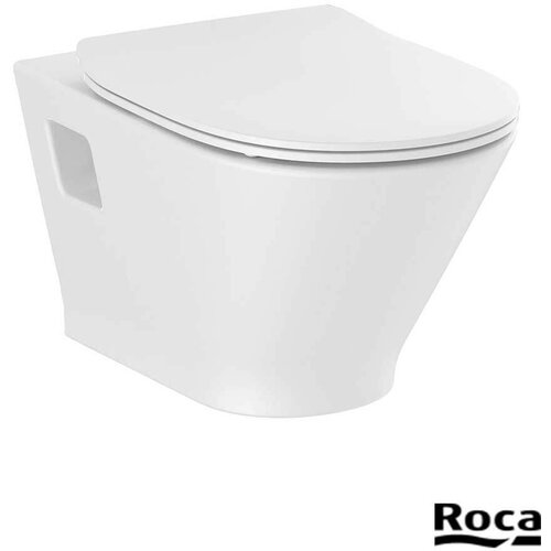 Roca wc šolja konzolna gap round rimless sa softclose daskom Cene